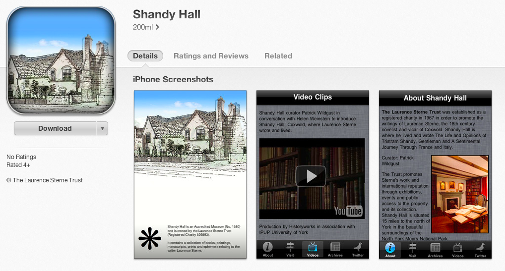 Shandy Hall (iOS App)