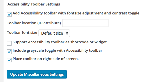 Plugin Settings