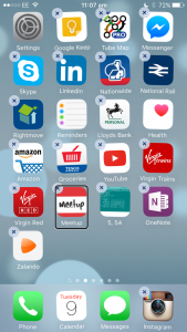 iOS delete app screen