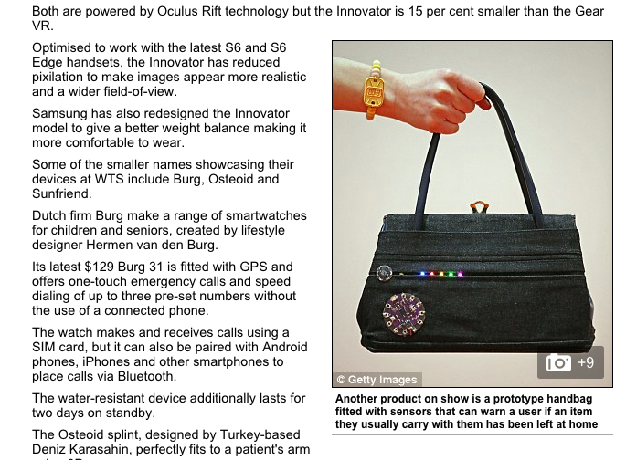 Wearable Technology 2015 Excel, London