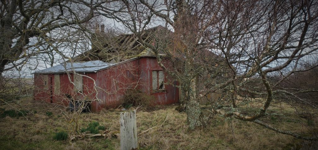 abandoned old farmhouse