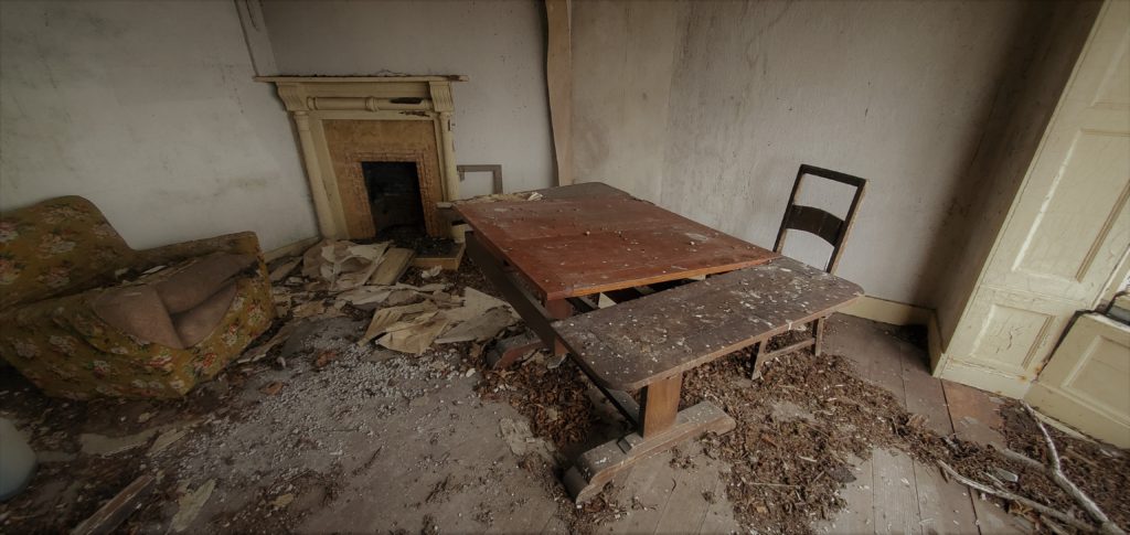 abandoned old farmhouse