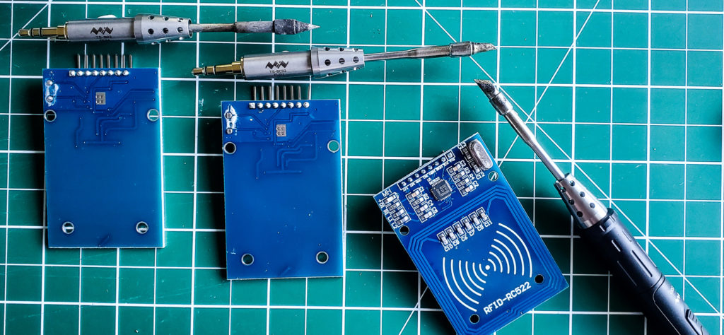 The completed rfid boards.