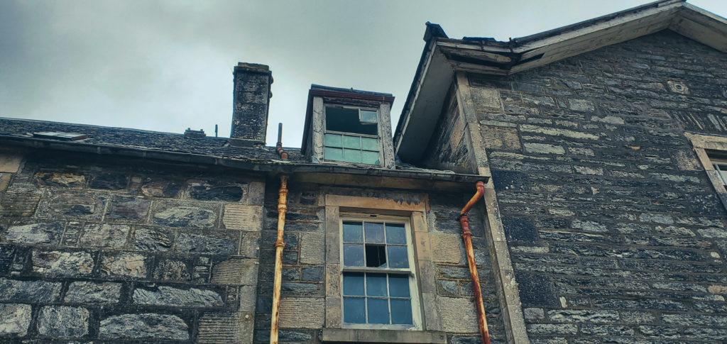 wall and window at Rosehall