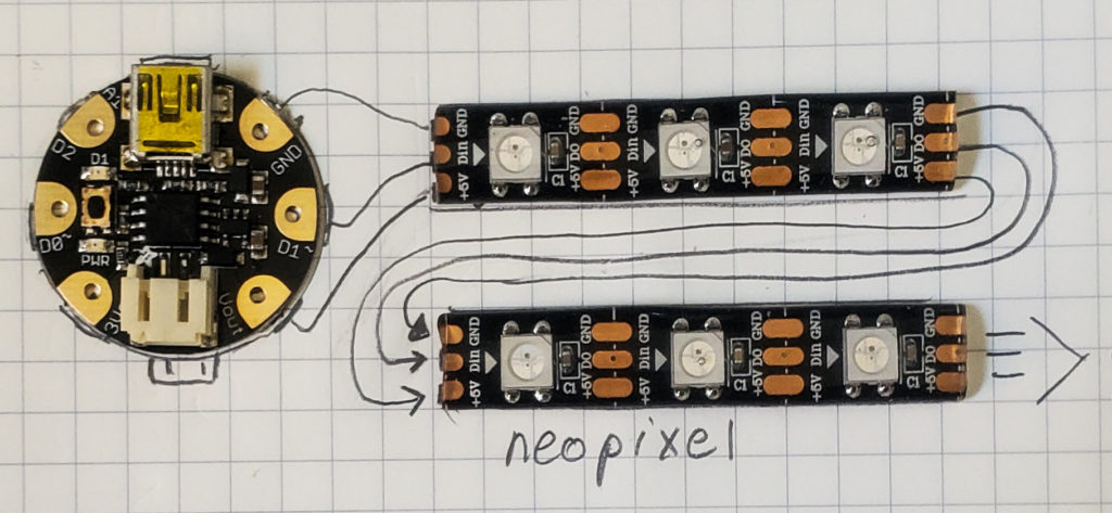 mapping out neopixel